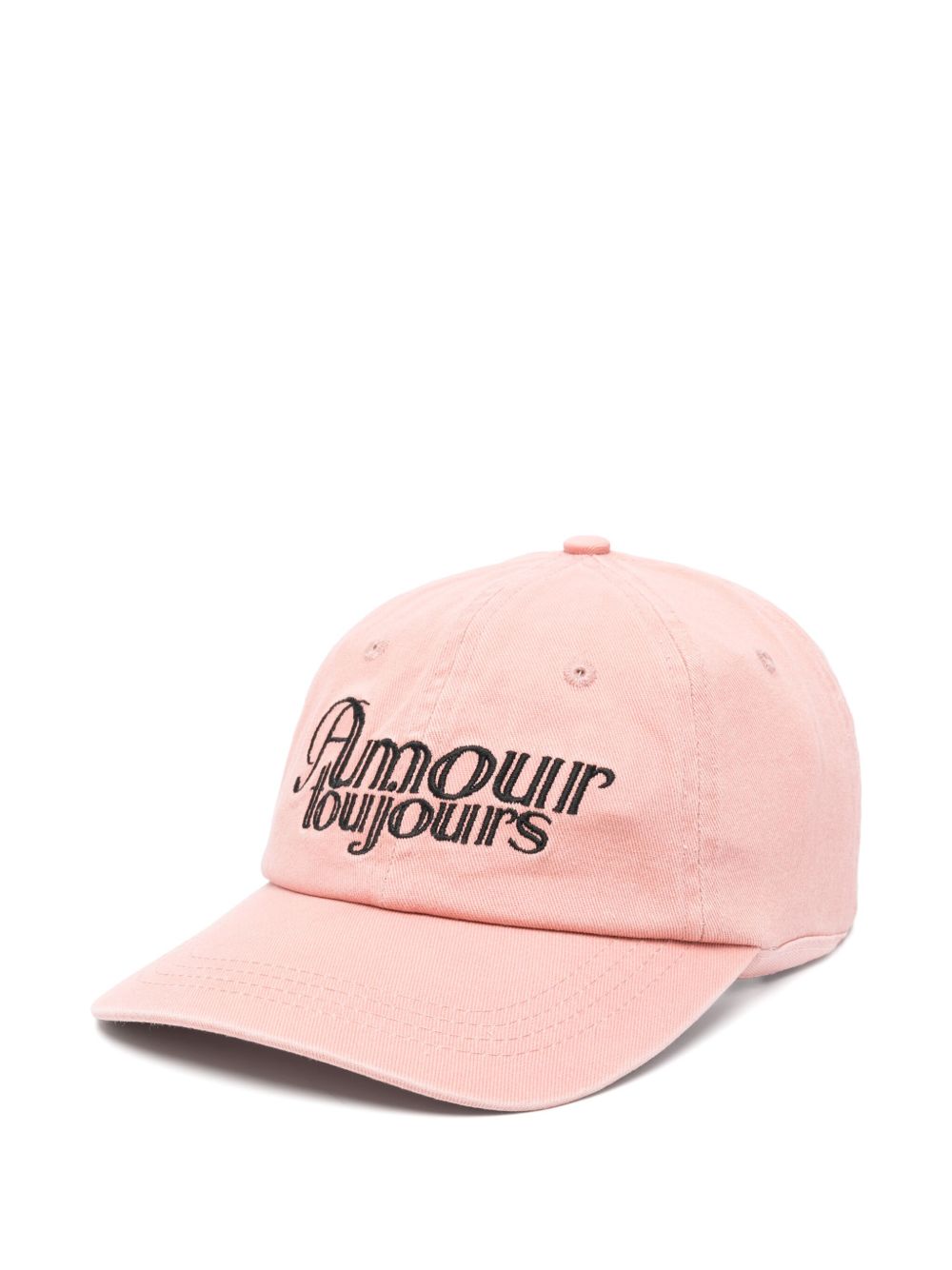 CARNE BOLLENTE slogan-embroidered baseball cap - Pink