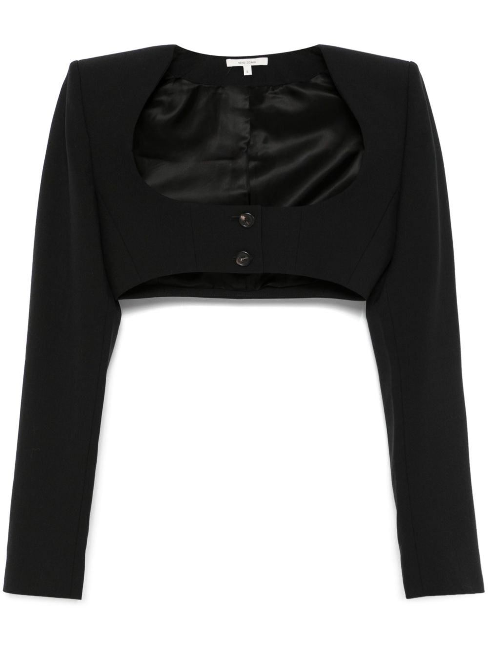 Cropped jacket - Black