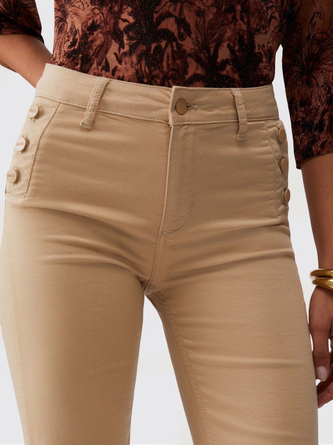 Pants Woman color Cream