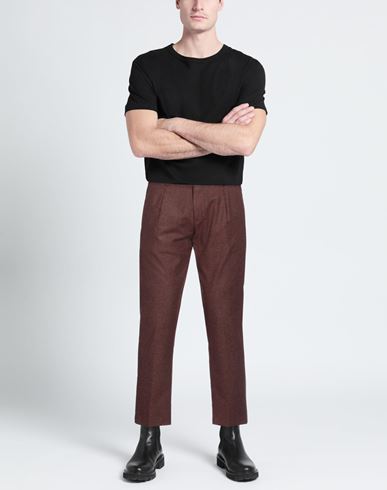 Man Pants Brick Size 40 Cotton, Wool, Polyamide, Silk