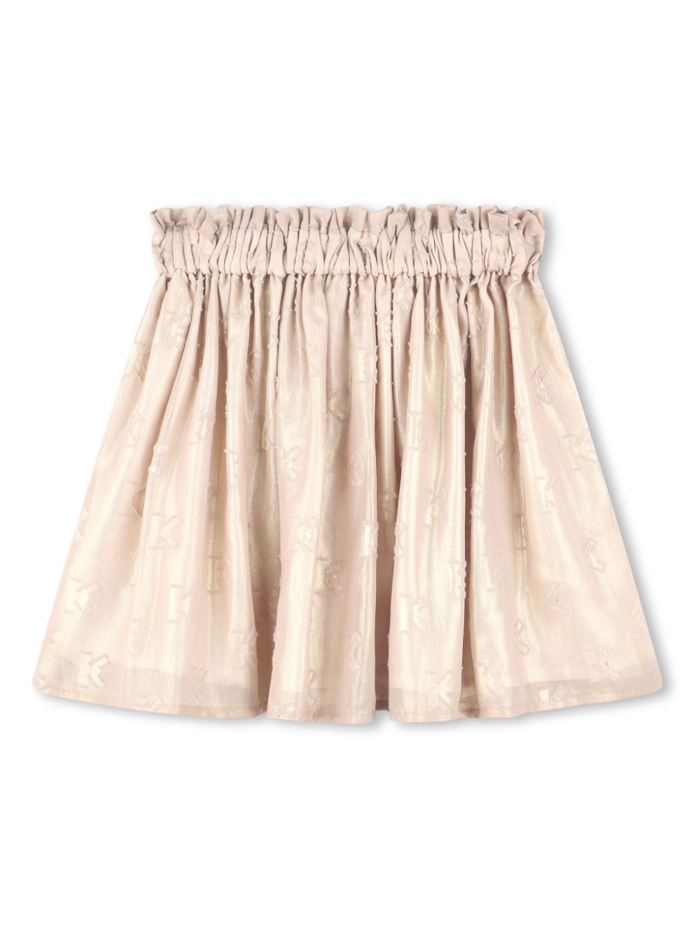 High-waist A-line skirt - Neutrals