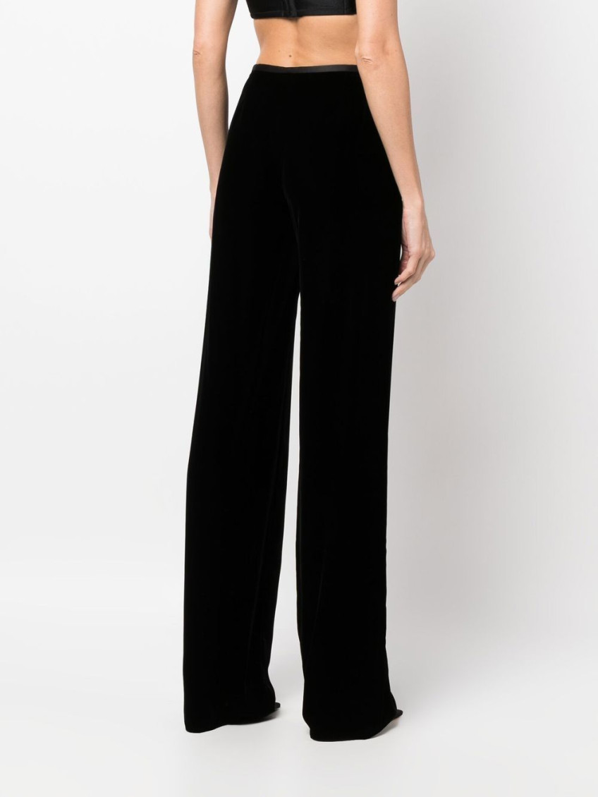 Wide Leg Velvet Pants