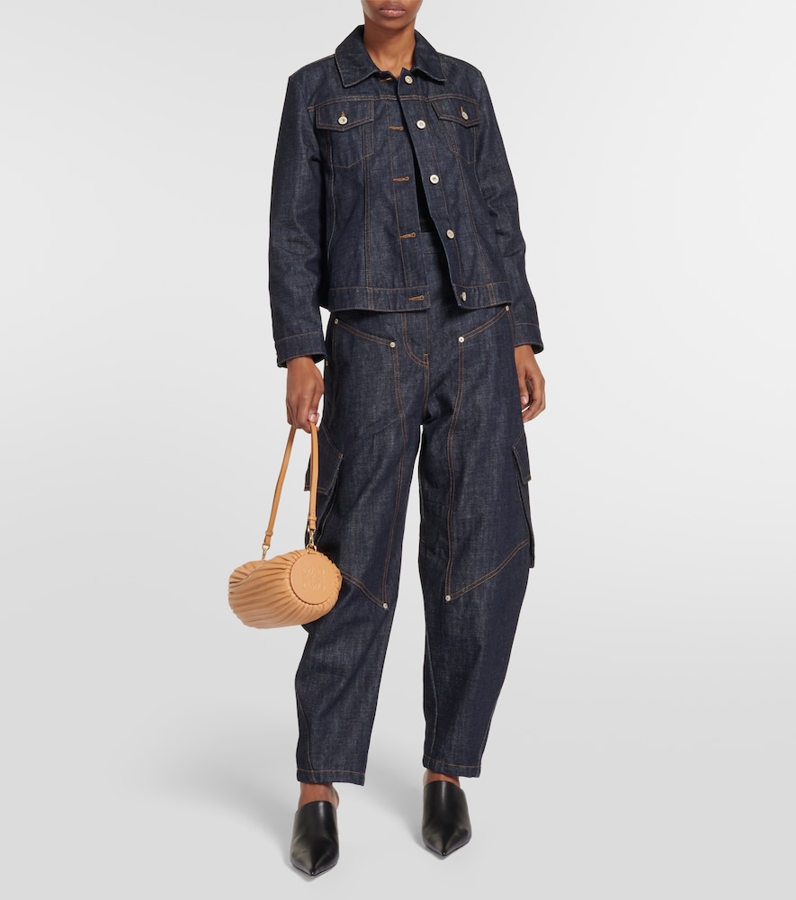 Loewe Bracelet pleated leather shoulder bag