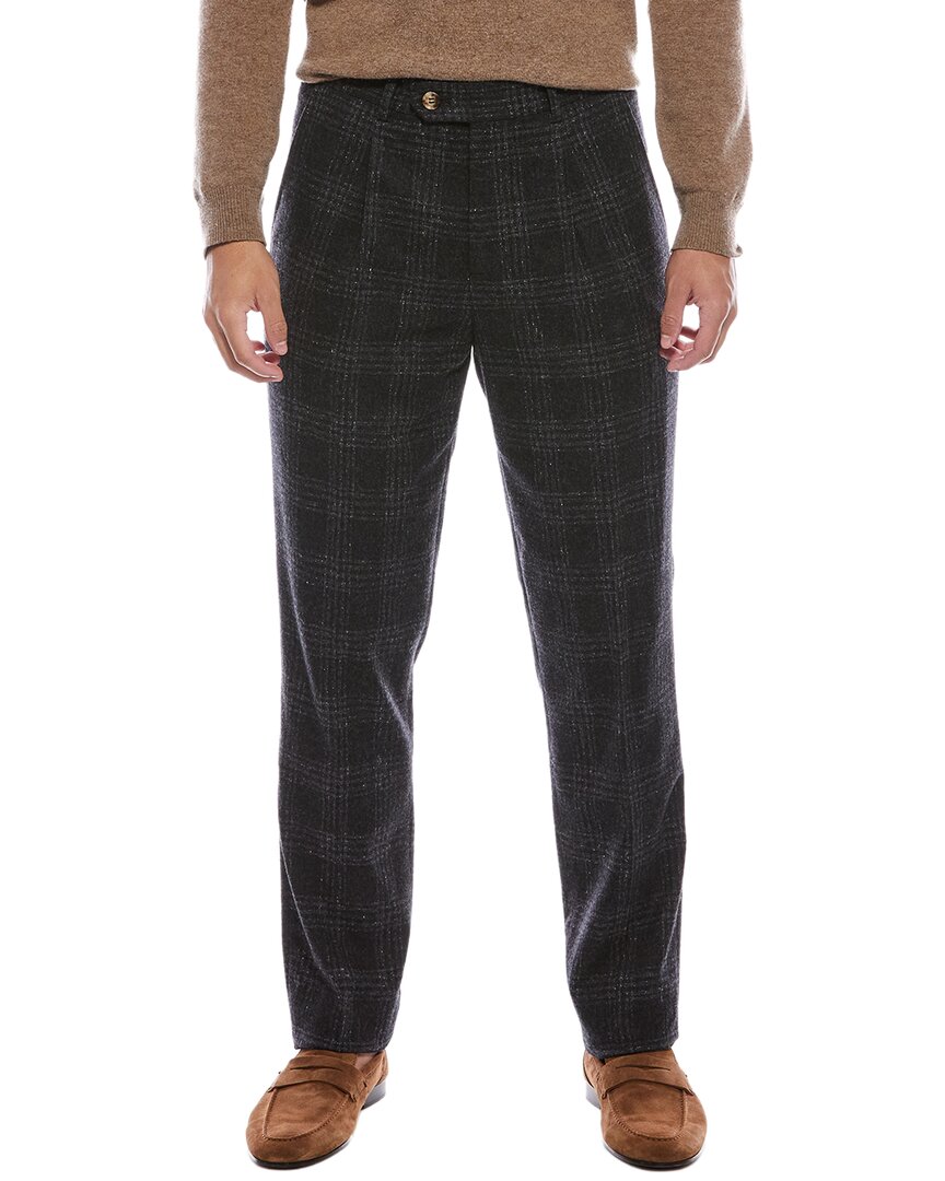 Leisure Fit Silk & Wool-Blend Pant