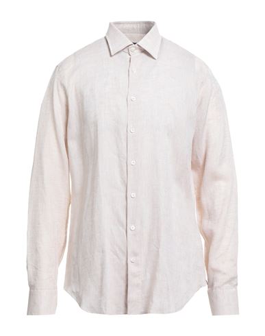 Man Shirt Beige Size 16 ½ Linen
