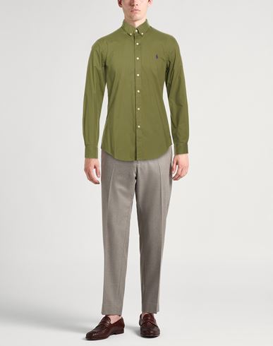 Man Shirt Military green Size 14 ½ Cotton