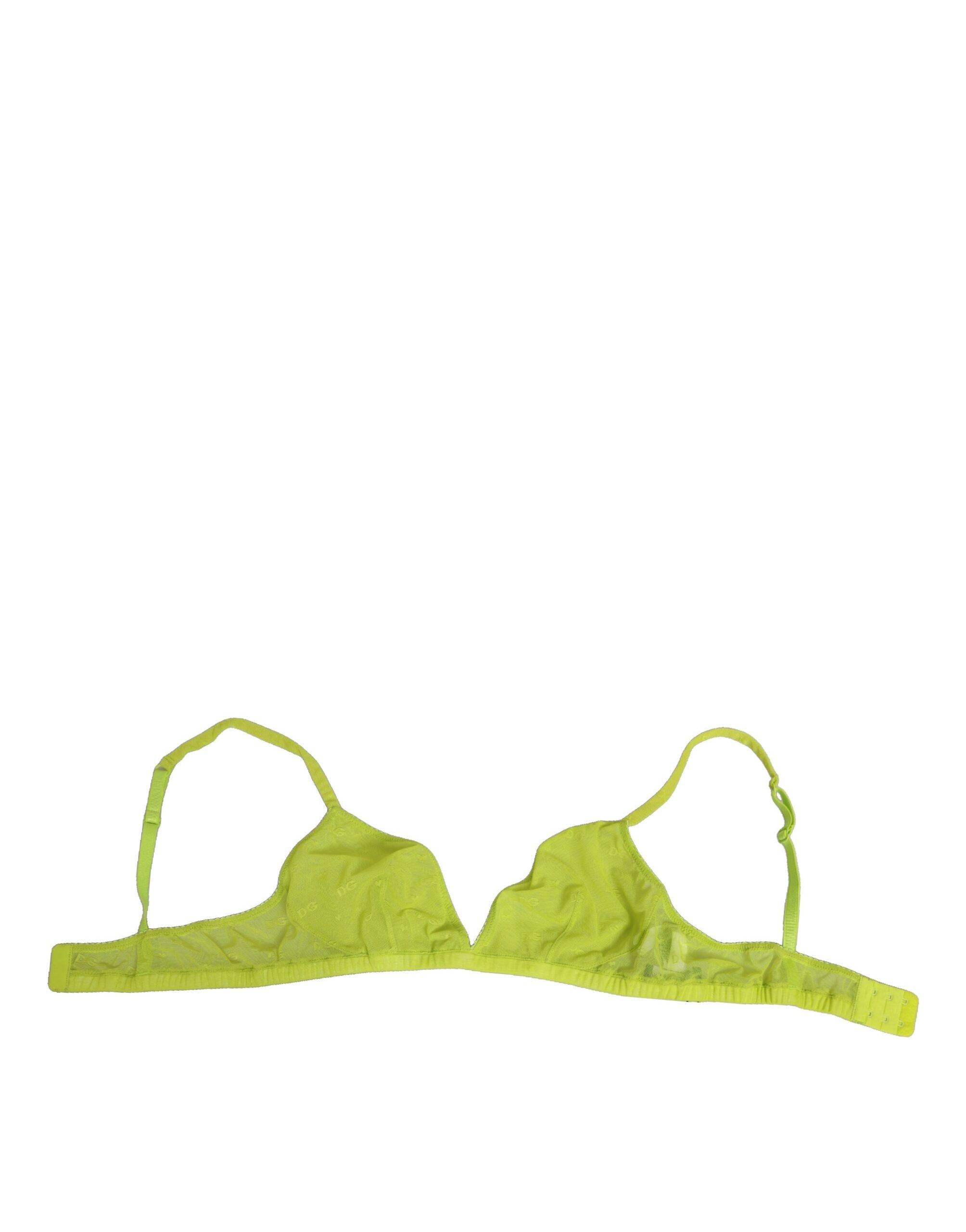 Nylon Soft Cup Soft Cup Bra — Yellow