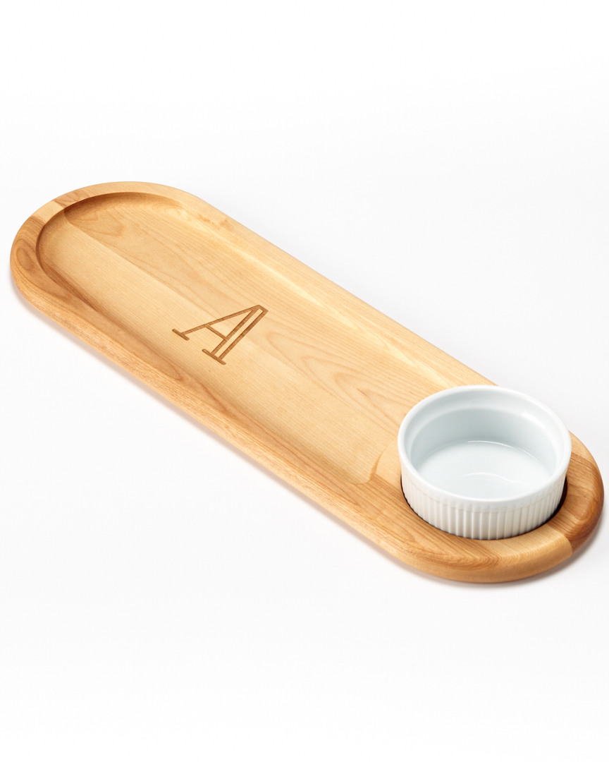 Carved Solutions 24in Monogrammed Everyday Dipping & Serving Board, (A-Z)