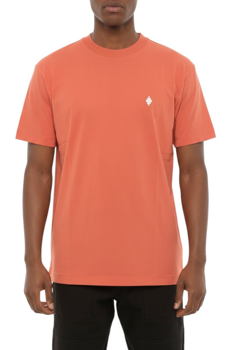 Orange Crew Neck Logo T-Shirt
