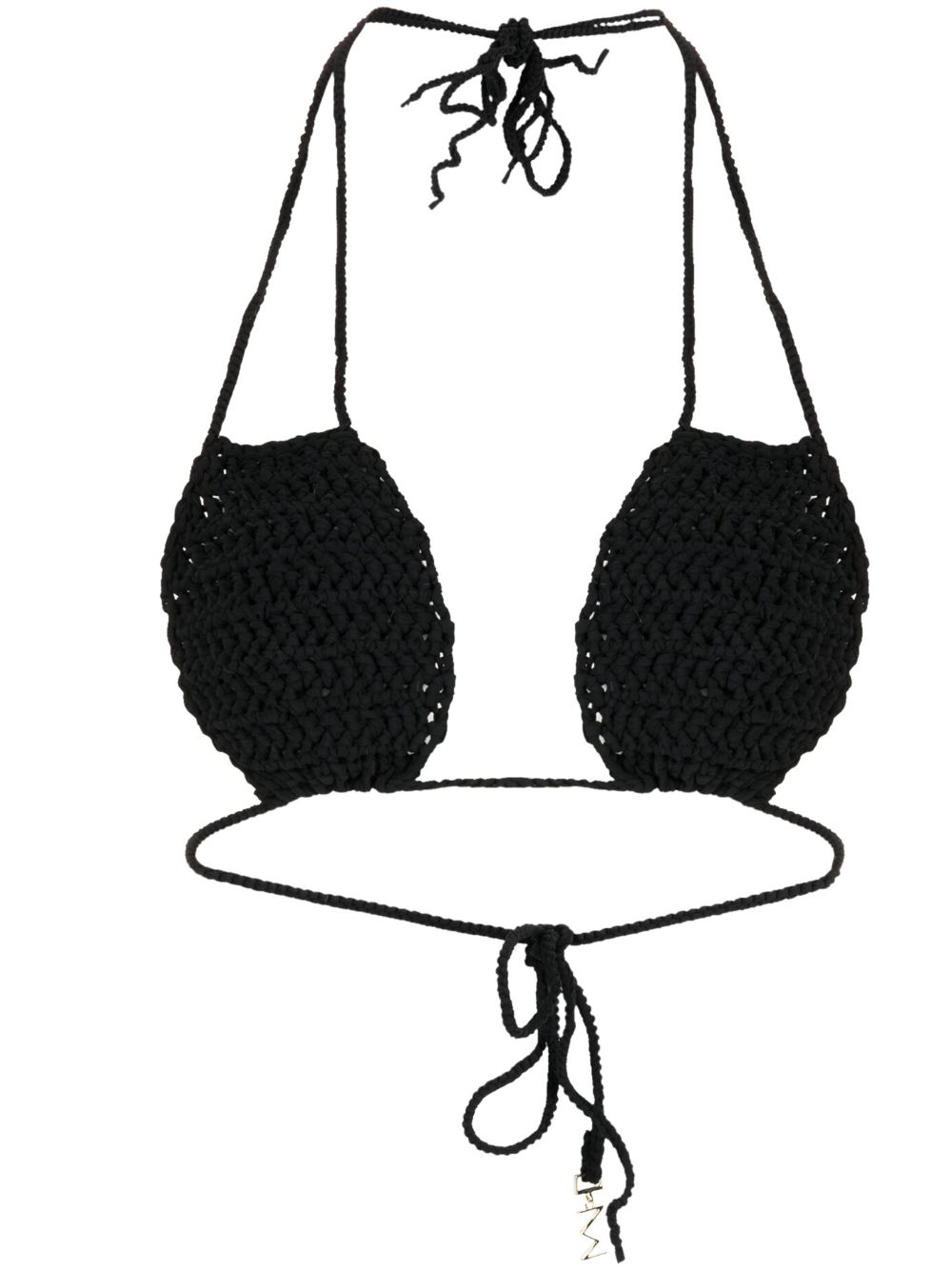 Ter knitted bikini top - Black