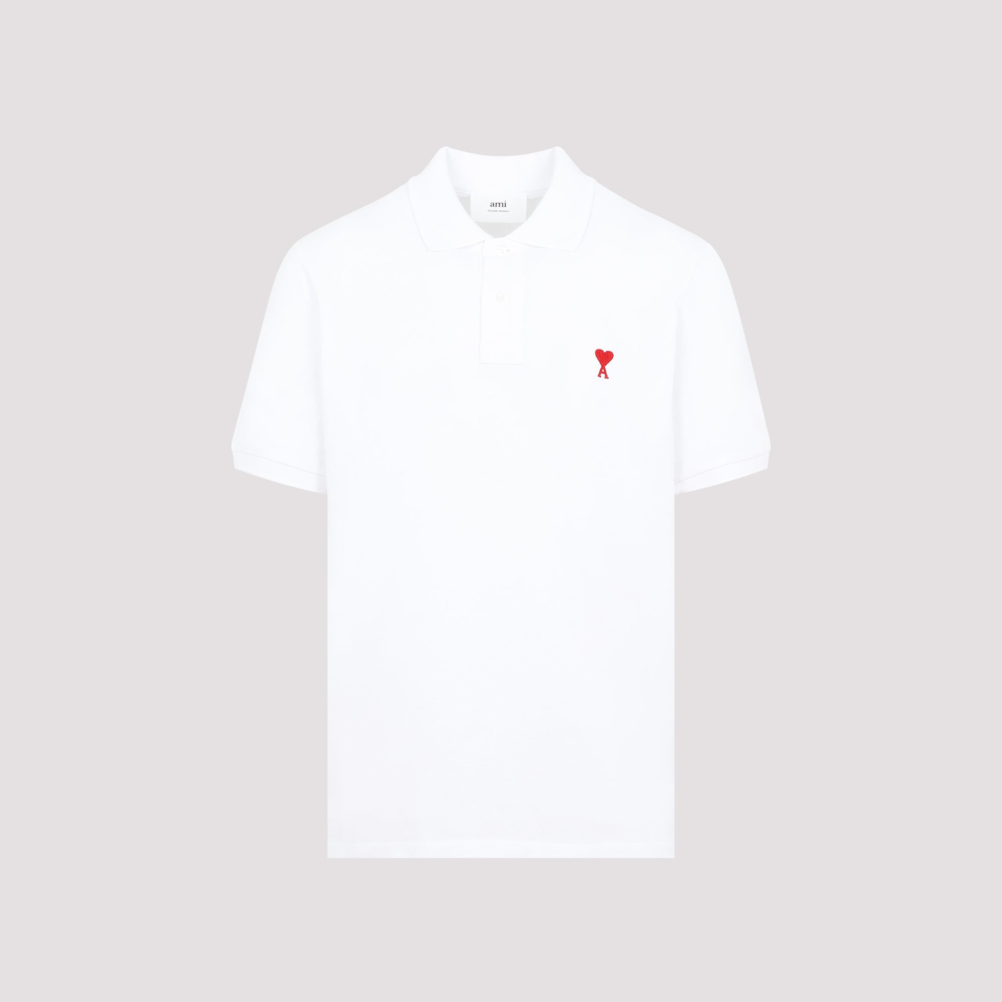 Heart Embroidered Polo Shirt