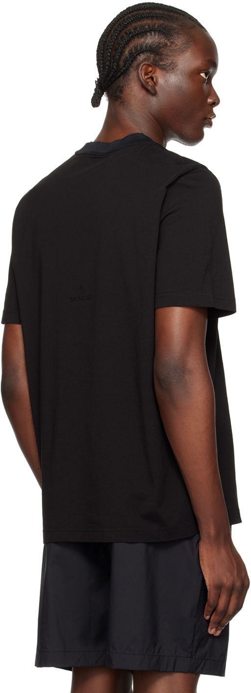 Moncler Black Logo Patch T-Shirt