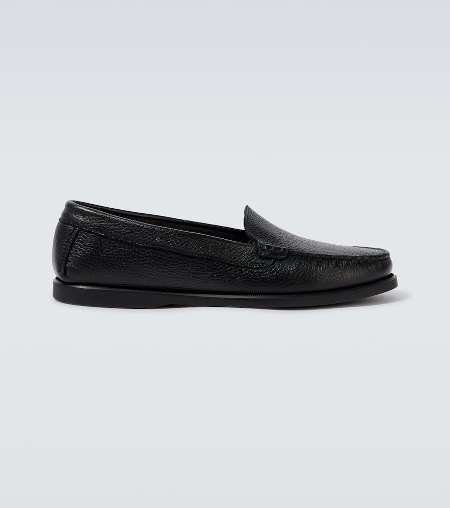 City leather loafers