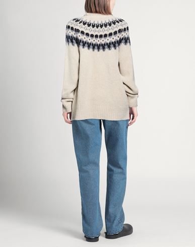 Woman Turtleneck Beige Size L Alpaca wool, Polyamide, Wool, Elastane