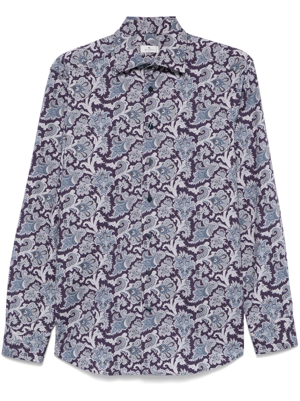 Paisley-print shirt - Blue