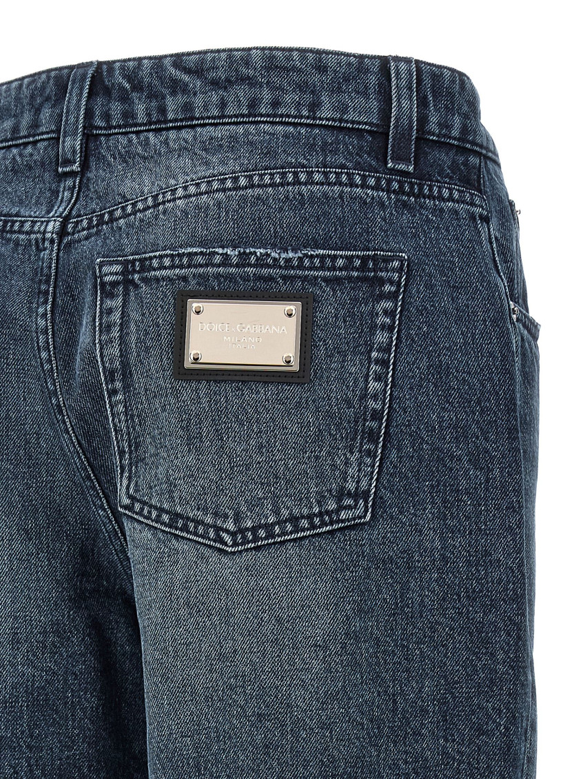 Blue Denim Boyfriend Jeans