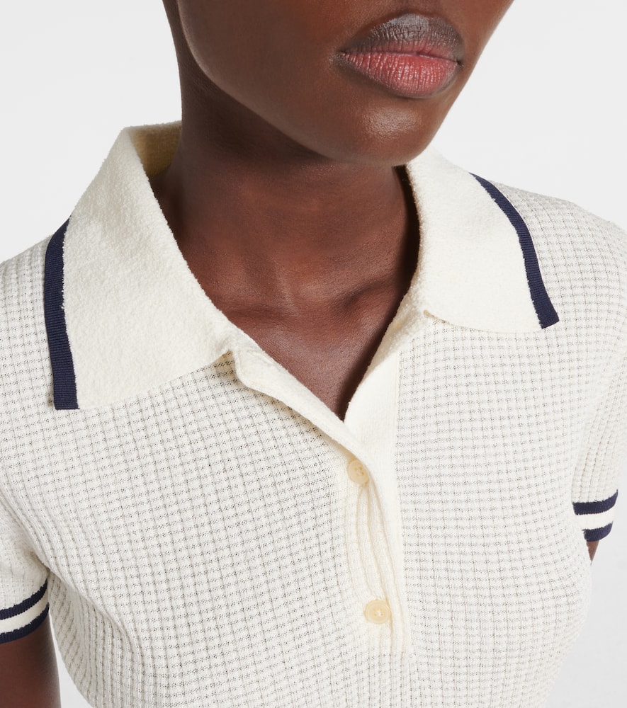 Whitten bouclé polo shirt