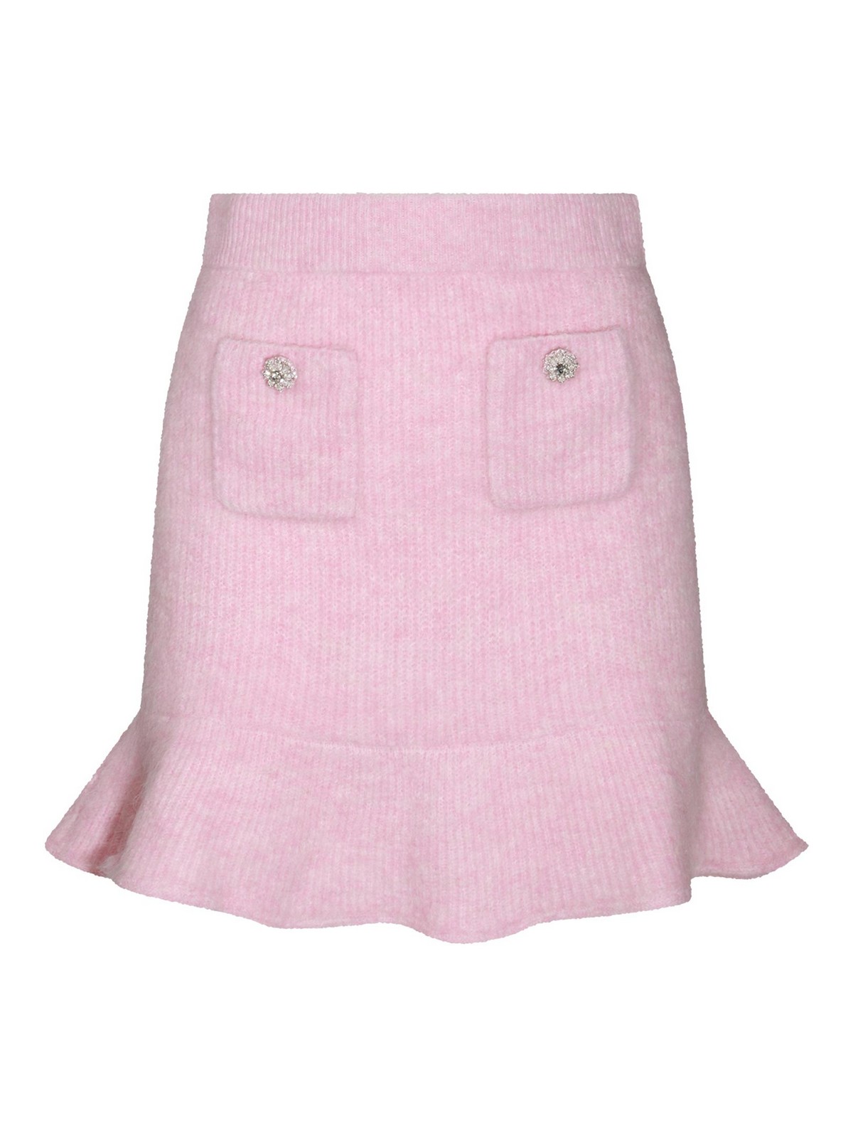 Diamond Knitted Mini Skirt