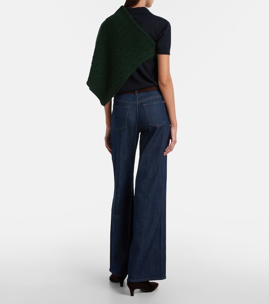 Lotta Tailorless mid-rise wide-leg jeans