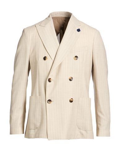 Man Blazer Sand Size 36 Wool