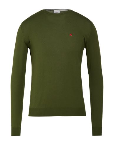 Man Sweater Military green Size S Cotton