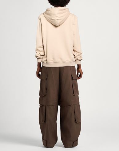 Woman Sweatshirt Beige Size M Cotton, Polyester