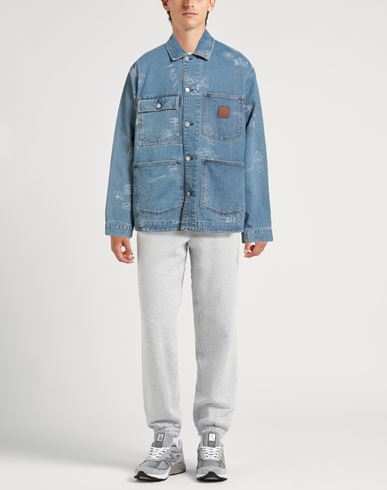 Man Denim outerwear Blue Size L Organic cotton