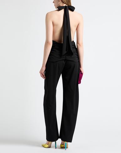 Woman Jumpsuit Black Size 6 Polyester, Virgin Wool, Elastane