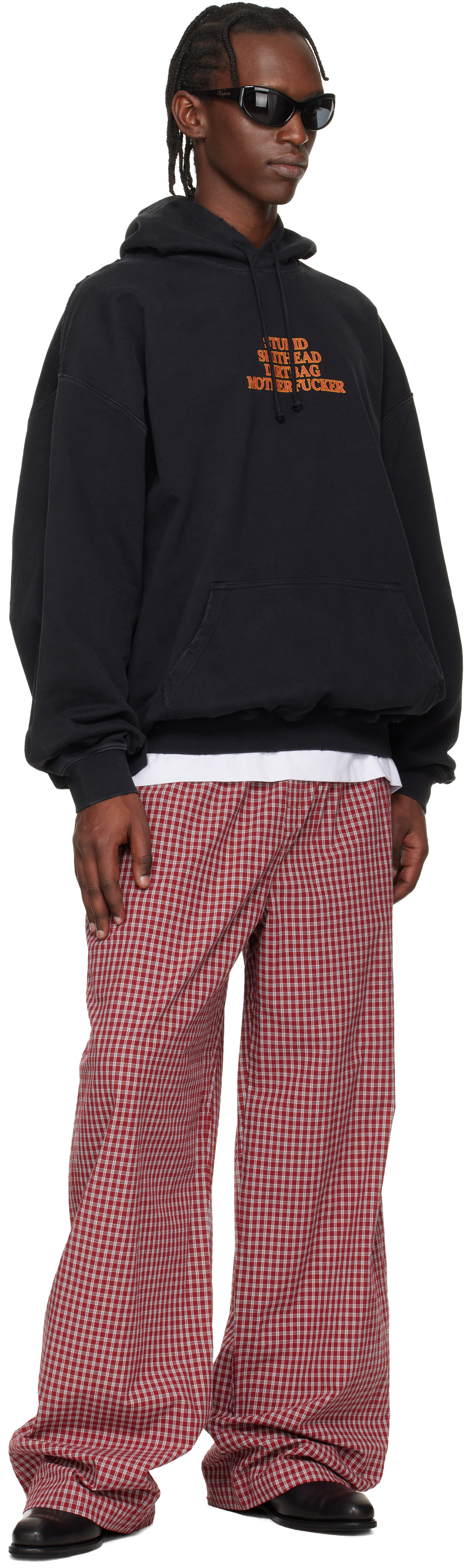 Black 'MF' Hoodie