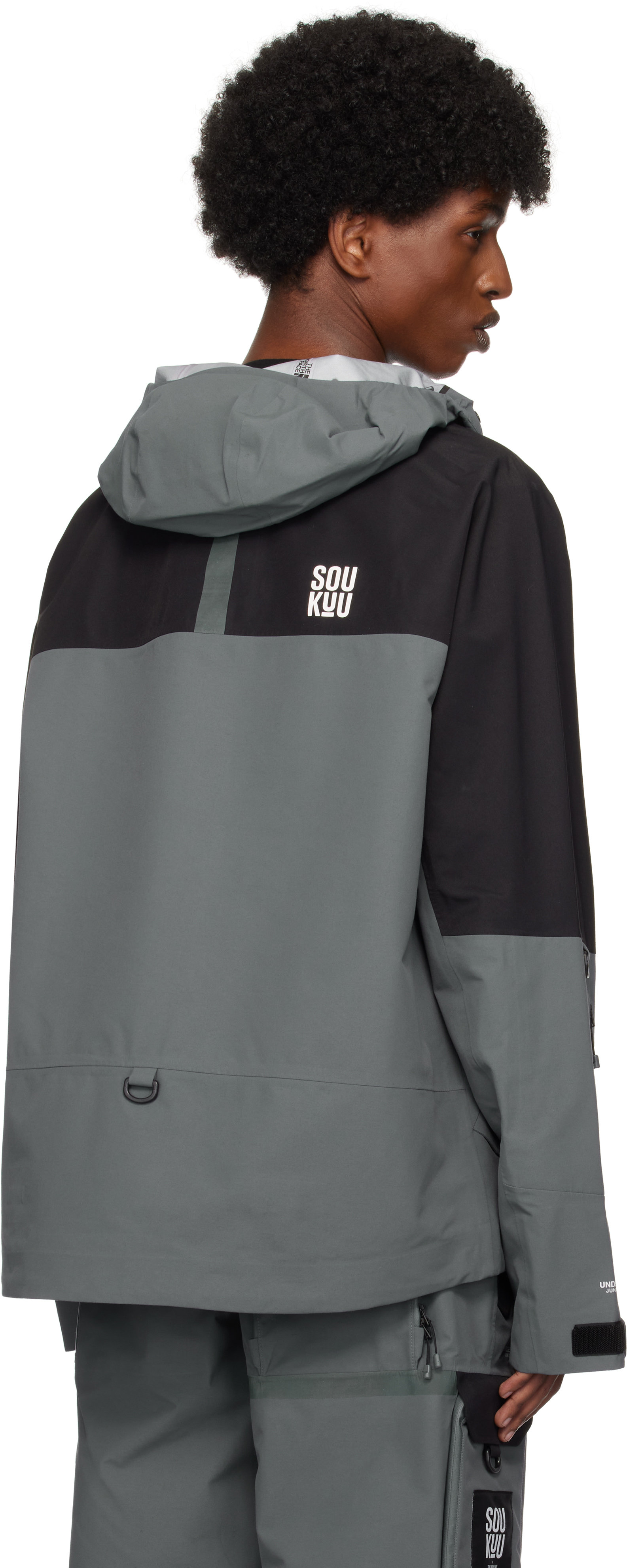 UNDERCOVER Black & Gray The North Face Edition SOUKUU Hike Utility Shell Jacket