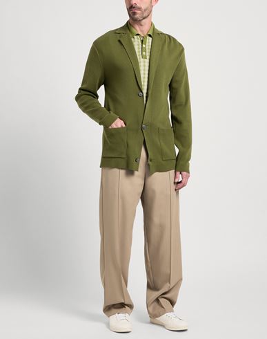 Man Cardigan Military green