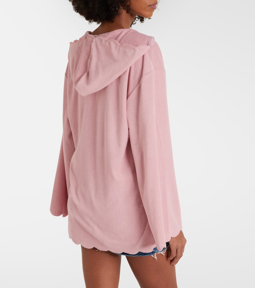 Baughman cotton-blend terry tunic