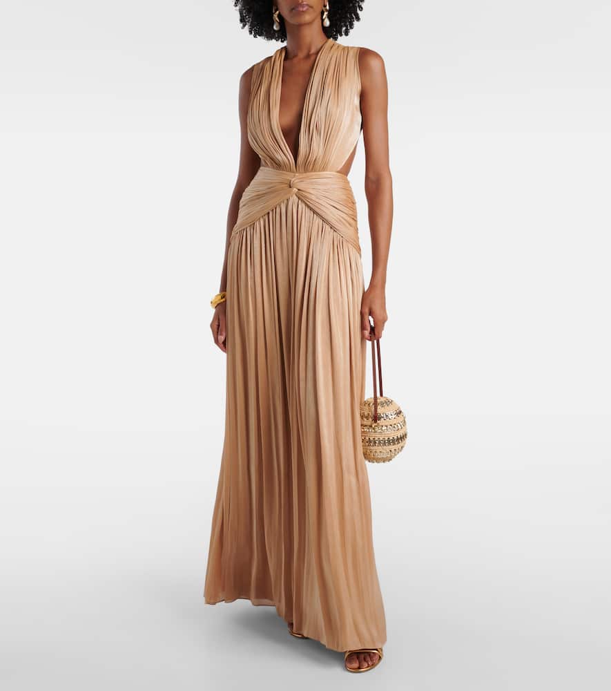 Silla cutout gathered gown