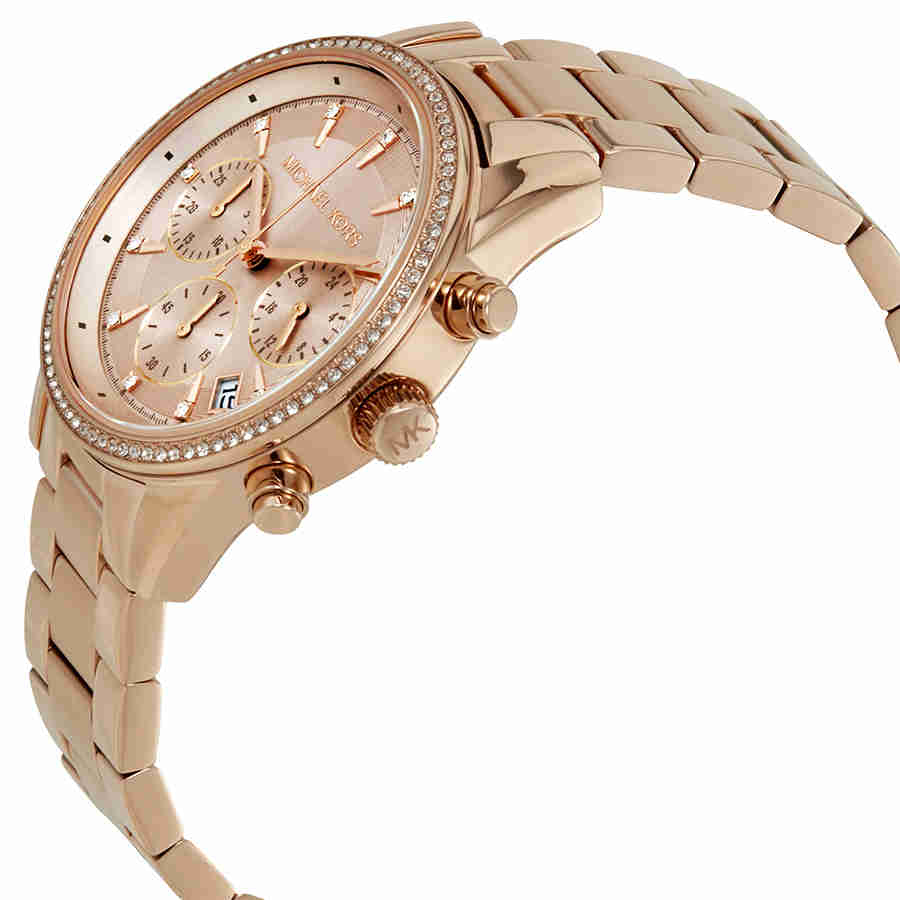 Ritz Rose Dial Ladies Watch MK6357