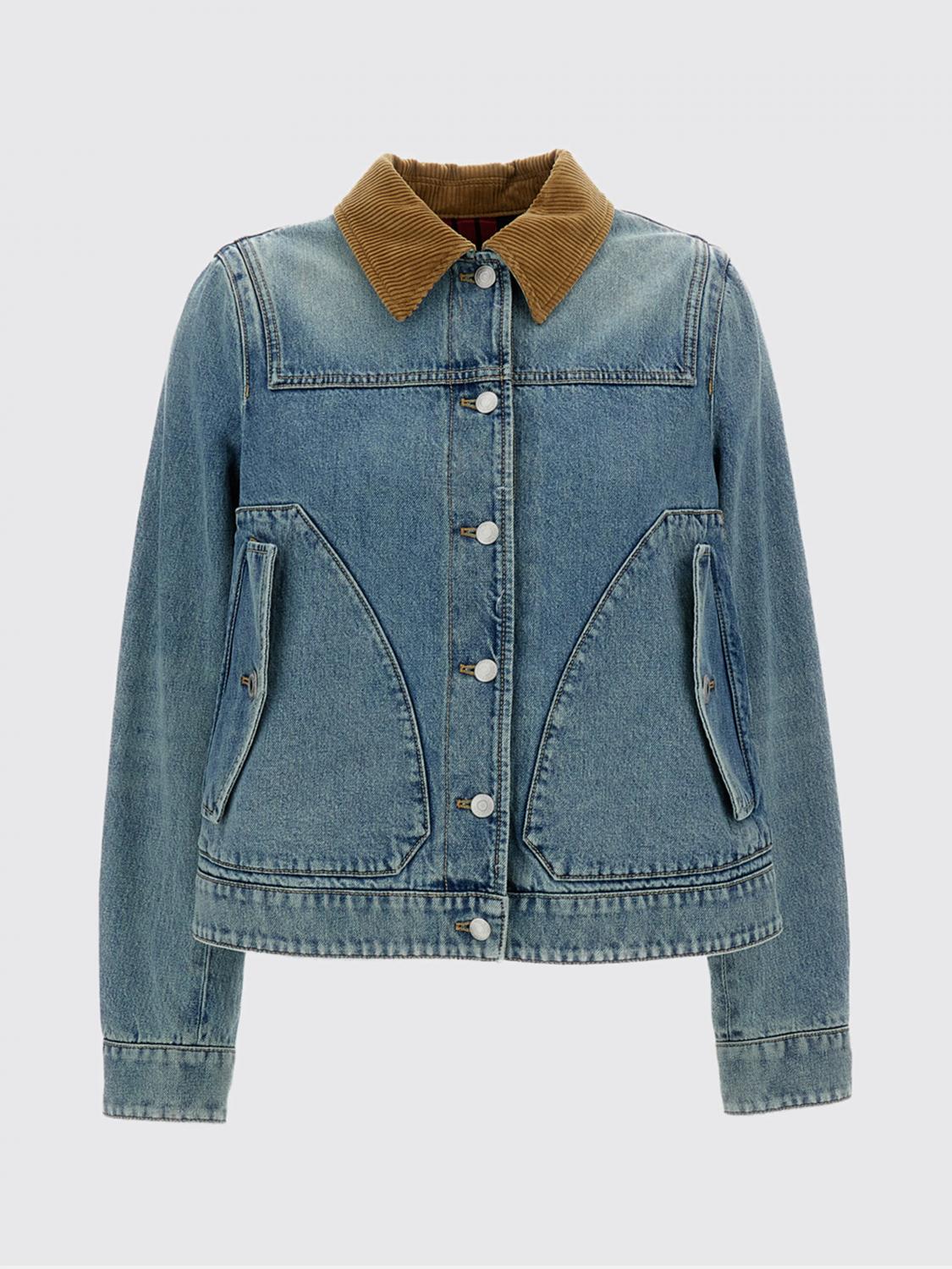 Jacket Woman color Gnawed Blue