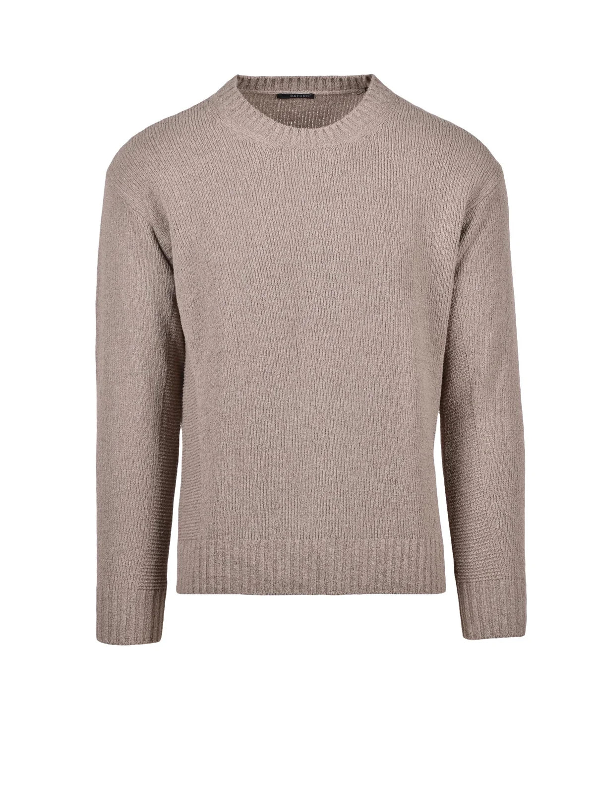 Grey Regular-Fit Cotton-Blend Sweater