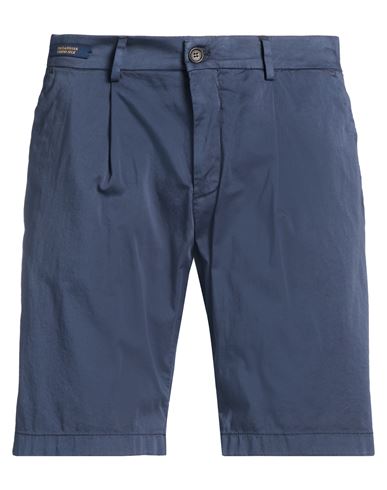 Man Shorts & Bermuda Shorts Midnight blue Size 38 Cotton, Silk, Elastane