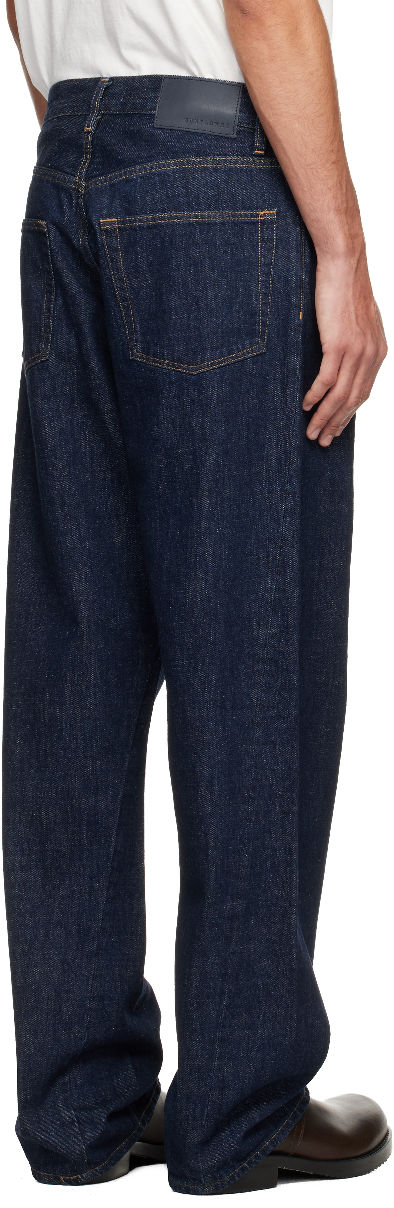 Blue Wide Twist Jeans