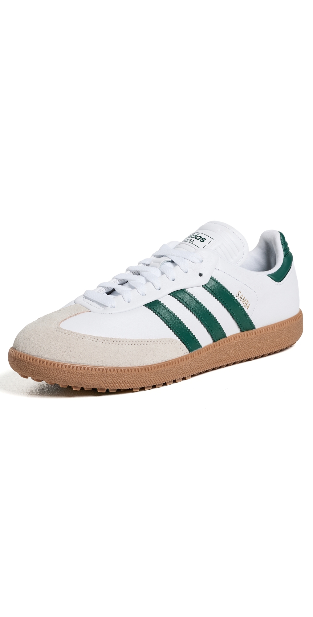 Samba Spikeless Golf Shoes White/Collegiate Green/Gum4
