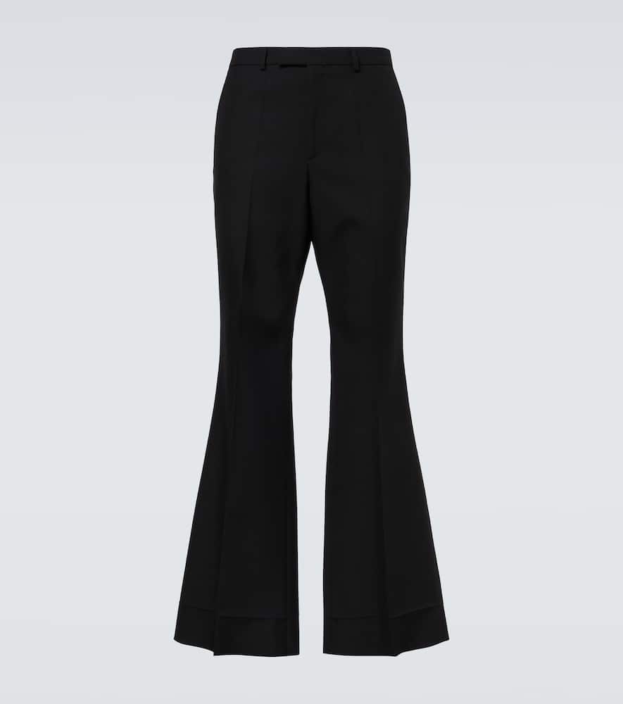 High-rise flared pants