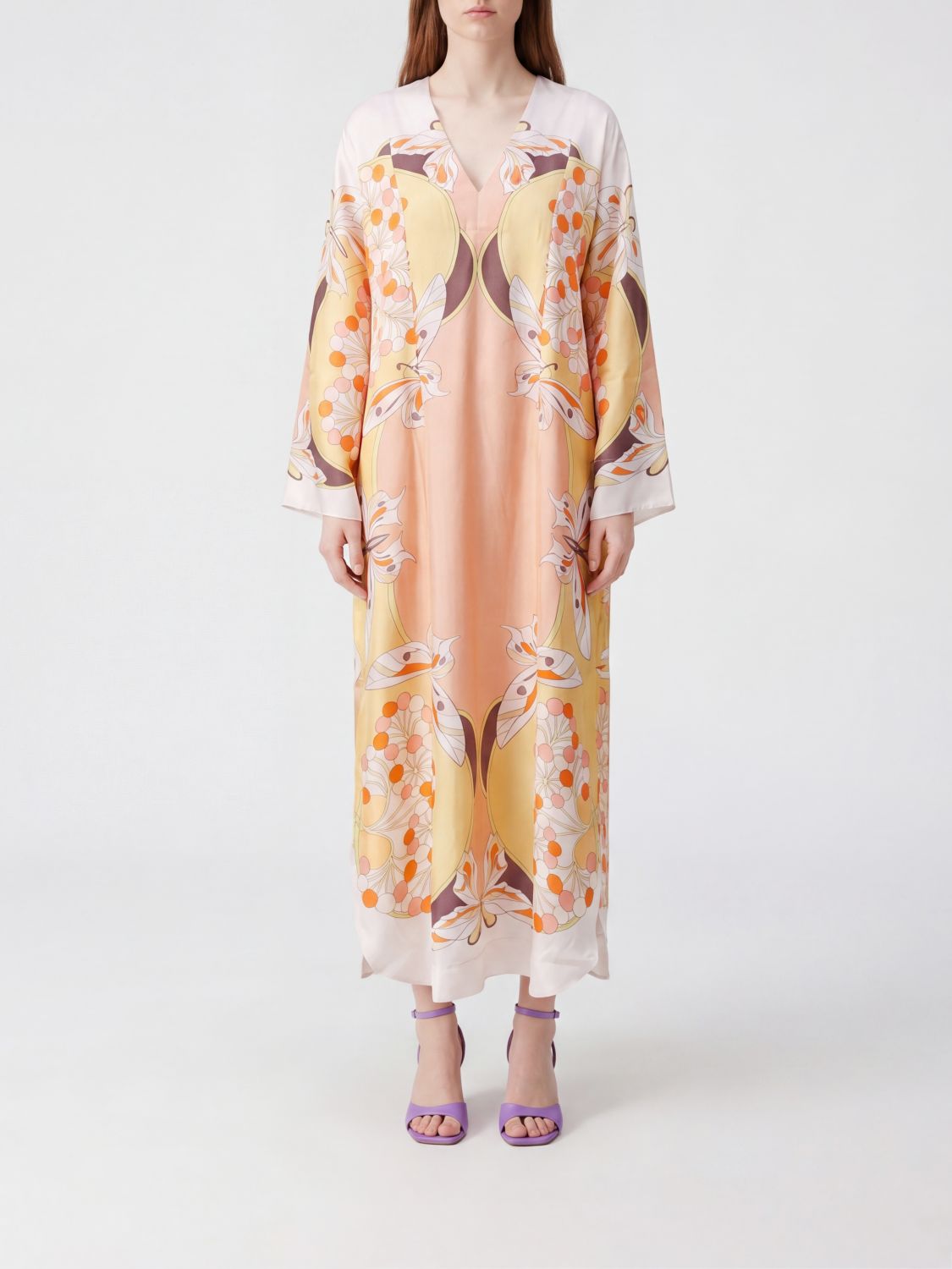Twin Flame Silk Dress