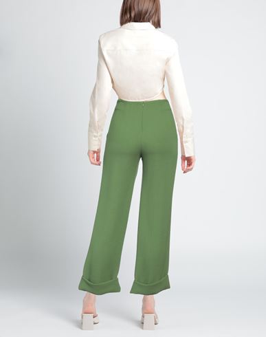 Woman Pants Green Size 4 Wool