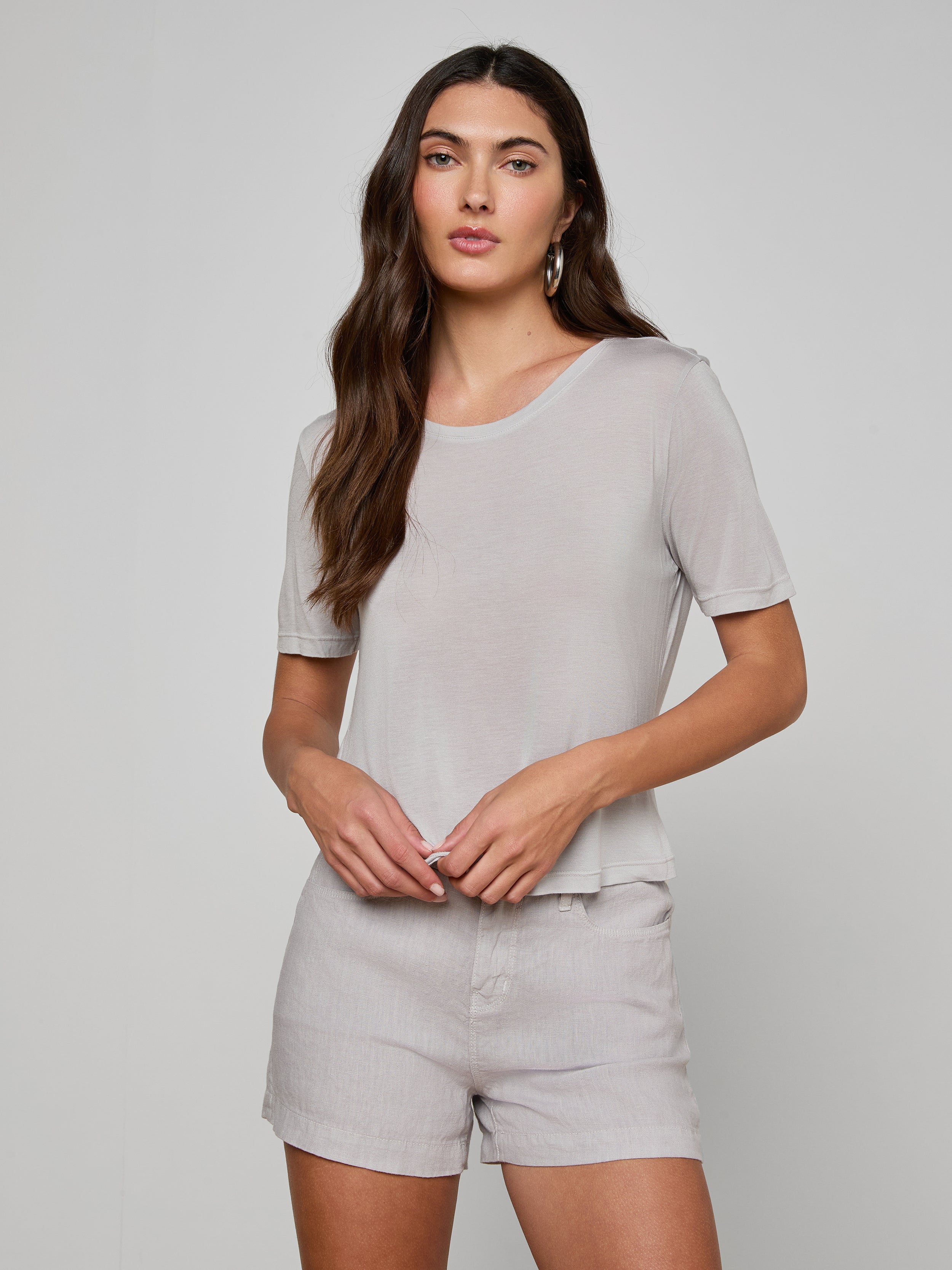 Remy T-Shirt In Light Pewter