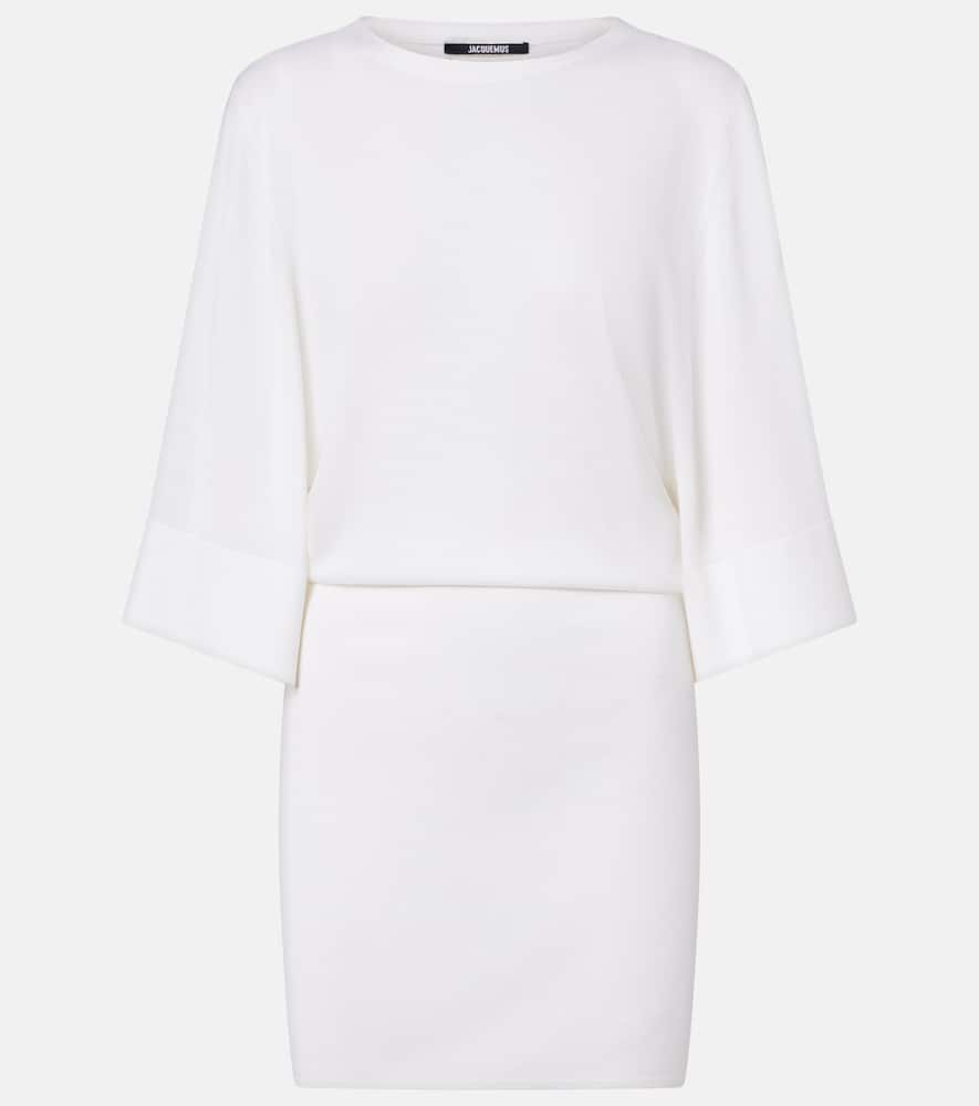 Mananco wool and silk minidress