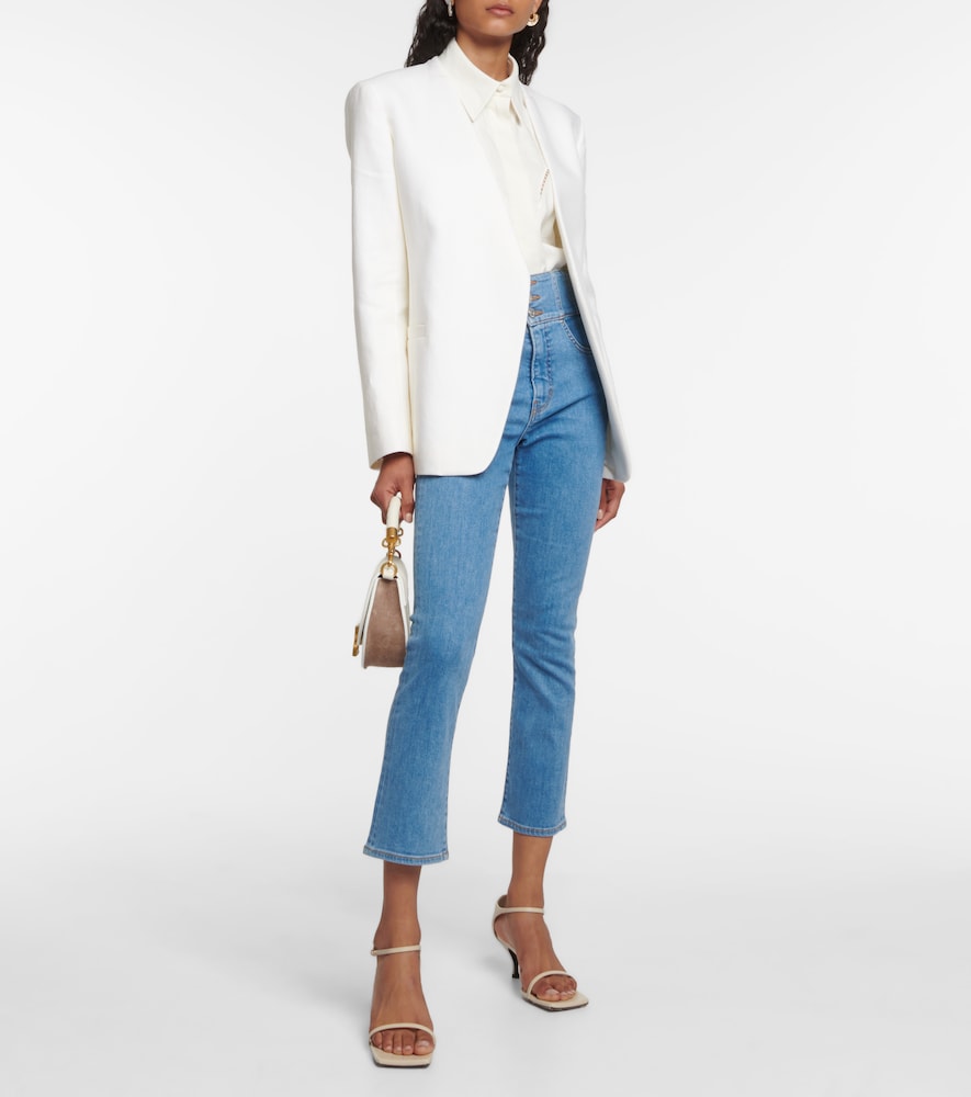 Carly high-rise kick-flare jeans