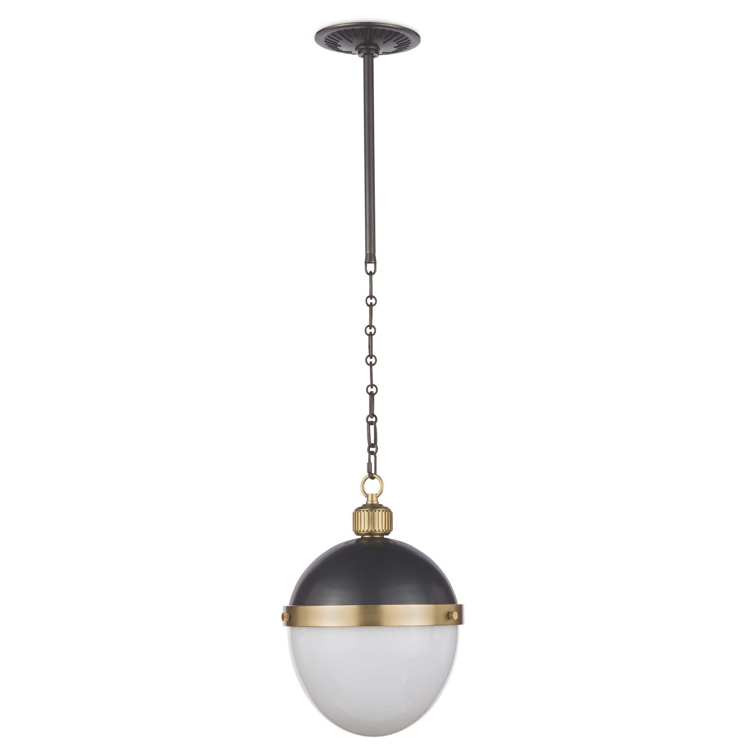 Blackened Brass Pendant from the Otis Collection