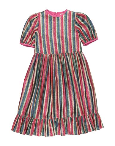 Kid Girl Kids' dress Magenta Size 10 Viscose, Polyester, Silk