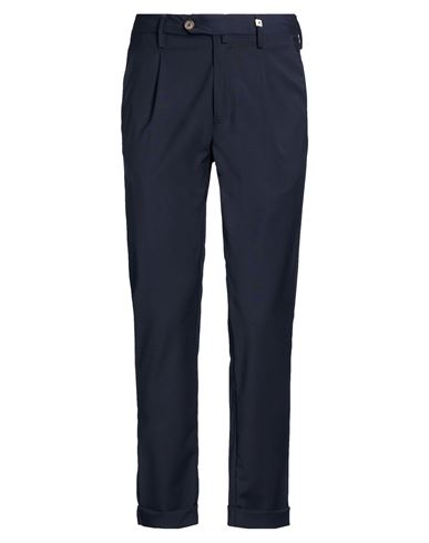 Man Pants Navy Size 30 Polyester, Wool, Elastane