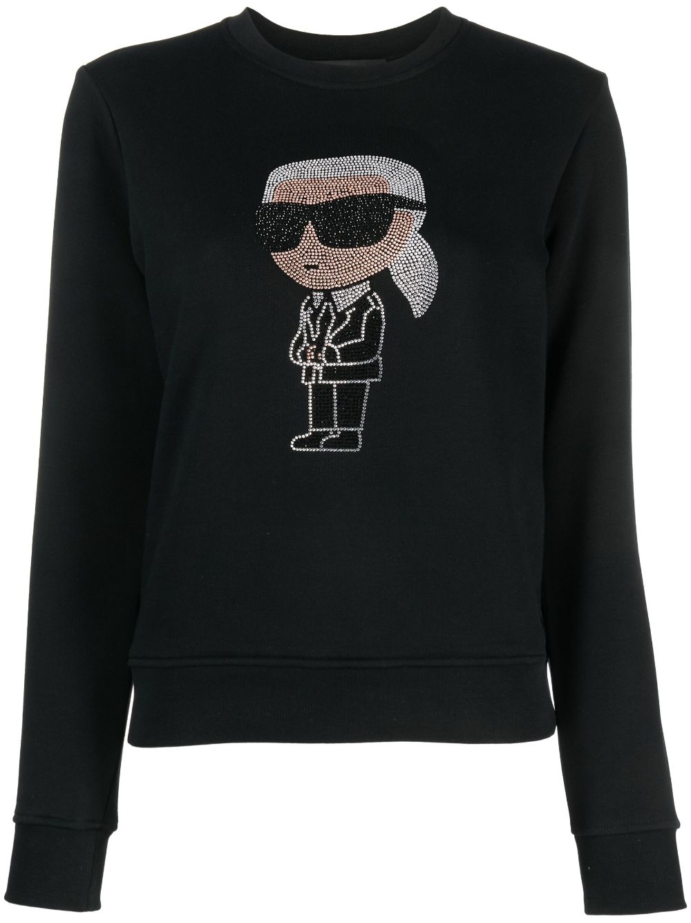 Ikonik rhinestone-embellished jumper - Black