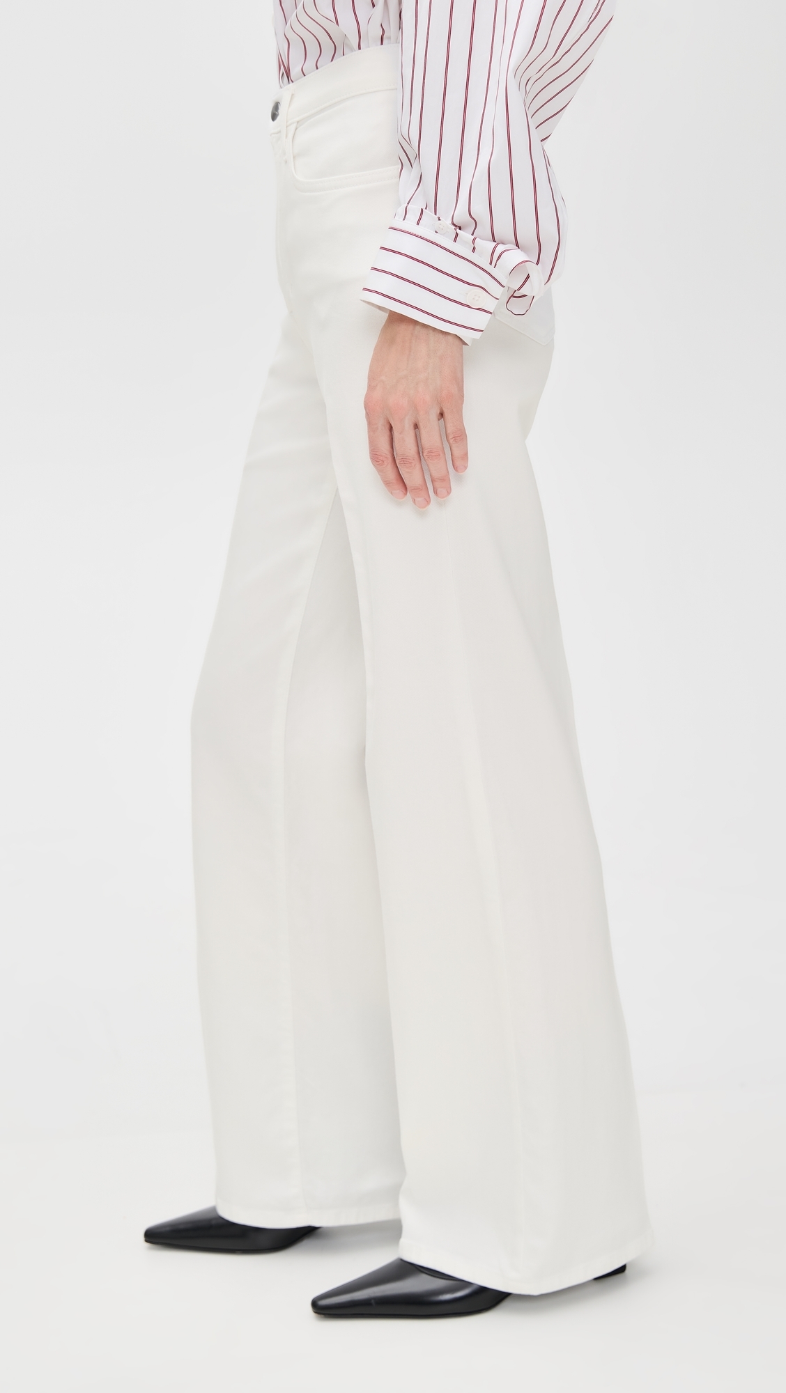 Joe's Jeans The Mia Wide Leg Petite Jeans White
